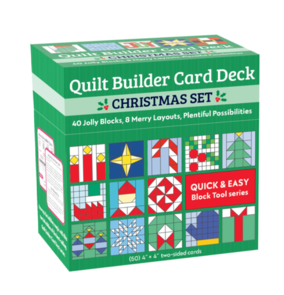 C&T Publishing Quilt Builder Card Deck Christmas Set
