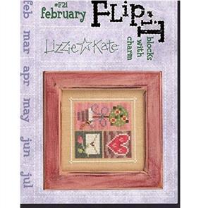 Lizzie Kate Cross Stitch Chart - February Blocks