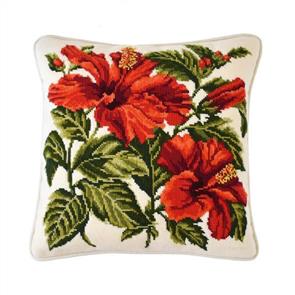 Elizabeth Bradley  Tapestry Kit - Hibiscus (Winter White background)