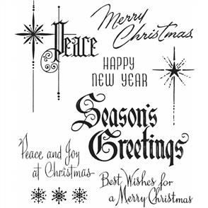 Stampers Anonymous Tim Holtz - Cling Stamps 7"X8.5" - Christmastime #2
