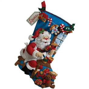 Bucilla Felt Christmas Stocking Kit - In The Workshop