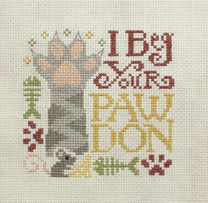 Silver Creek Samplers Cross Stitch Pattern - Beg Your Pawdon