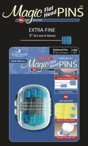 Taylor Seville Magic Pins Flat Head Extra Fine 100pc