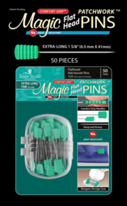 Taylor Seville Magic Pins Flathead Patchwork Extra Long 50pc