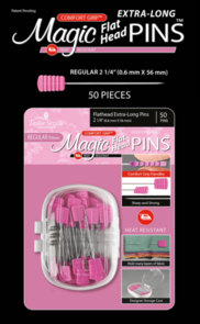 Taylor Seville Magic Pins Flathead Extra Long Regular 0.6mm 50pc