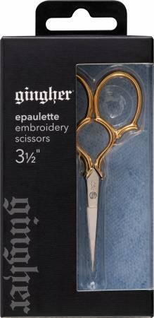 Gingher 3 1/2in Goldhandle Epaulette Embroidery Scissors