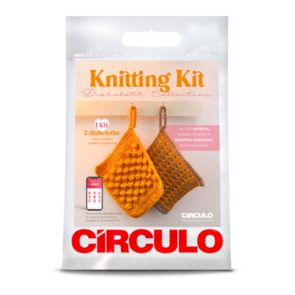 Circulo Dishcloth Collection Knitting kit - Carrot