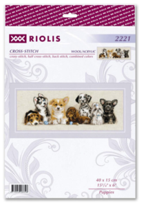 Riolis Counted Cross Stitch Kit - 2221 Puppies