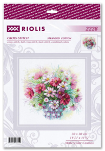 Riolis Counted Cross Stitch Kit - 2228 Watercolor Cosmos