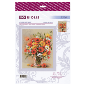 Riolis Counted Cross Stitch Kit - 2306 Field Poppies