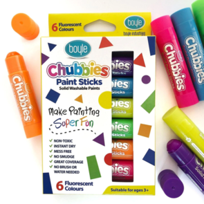 Boyle Chubbies Paint Stick Sets - Flourescent Set/6