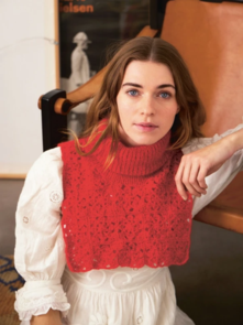Sandnes Garn Fleur Neck - Knitting Pattern / Kit