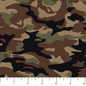 Northcott Studio CRAZY FOR CAMO 24238-36