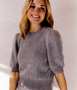 Alpaca Yarns Puffy Sleeve Top 2439 - Knitting Pattern / Kit