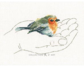 RTO Cross-stitch Kit: Warmth in Palms - Bird