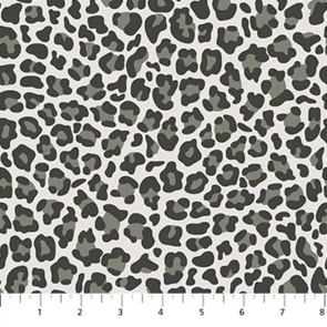 Northcott Baby Safari - Leopard Spots Gray