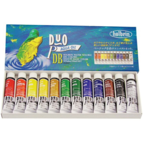 Holbein DUO-Aqua Oil Paint Set of 12