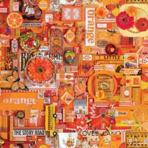 Northcott Color Collage - Orange Collage