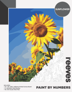 Reeves Paint by Number - Portrait Sunflower