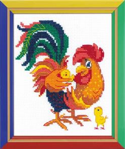 Riolis  Rooster's Chick - Cross Stitch Kit