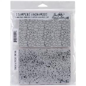 Stampers Anonymous Tim Holtz Stamp Set - Cracks & Specks
