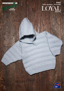Naturally Knitting Pattern - K465 - Hooded Sweater