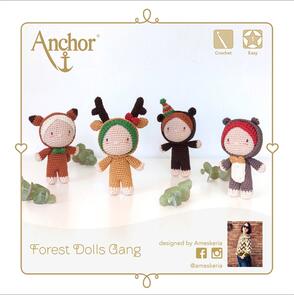 Anchor Crochet Kit: Amigurumis – Forest Dolls Gang Kit