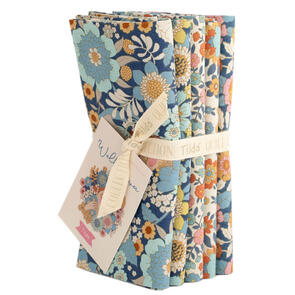 Tilda Wallflower FQ 5 Bundle -Blue - 5 Pack