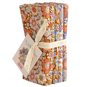 Tilda Wallflower FQ 5 Bundle - Caramel/Thristle - 5 Pack
