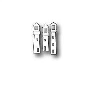 Poppystamps  Die - Small Lighthouses