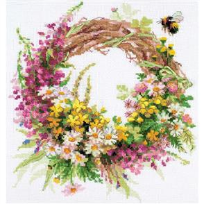 Riolis  Wreath With Fireweed - Cross Stitch Kit