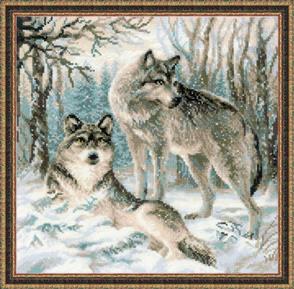Riolis  Pair of Wolves - Cross Stitch Kit