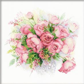 Riolis  Watercolour Roses - Cross Stitch Kit