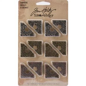 Idea-Ology Tim Holtz Ornate Corners 1" 12/Pkg