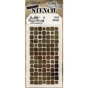 Stampers Anonymous Tim Holtz Layering Stencil - Tiles