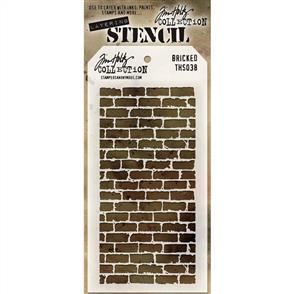 Stampers Anonymous Tim Holtz Layering Stencil - Bricked