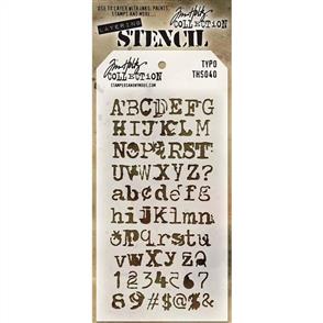 Stampers Anonymous Layering Stencil - Typo Alphabet