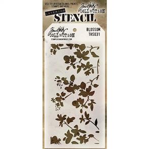Stampers Anonymous Tim Holtz Layering Stencil - Blossom