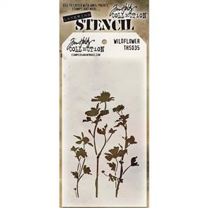 Stampers Anonymous Tim Holtz Layering Stencil - Wildflower