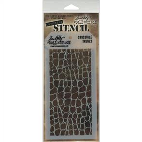Stampers Anonymous Tim Holtz Layering Stencil - Crocodile