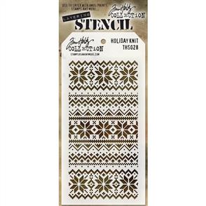 Stampers Anonymous Tim Holtz Layering Stencil - Holiday Knit