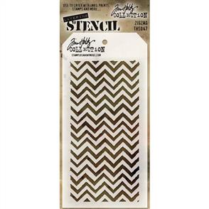 Stampers Anonymous Tim Holtz Layering Stencil - Zigzag