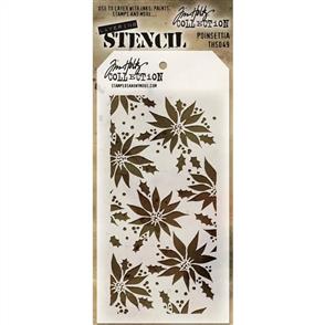 Stampers Anonymous Tim Holtz Layering Stencil - Poinsettia