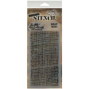 Stampers Anonymous Tim Holtz Layering Stencil - Burlap