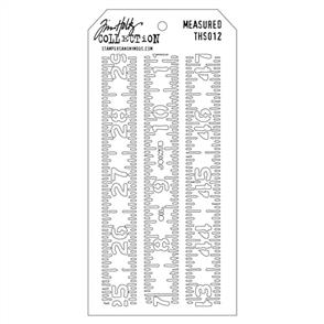 Stampers Anonymous Tim Holtz Layering Stencil - Measured