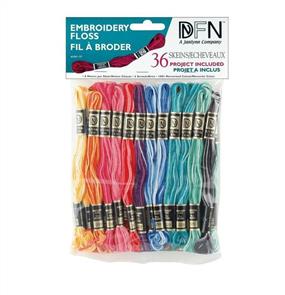 Janlynn Cotton Embroidery Threads Pack 36/Pkg Variegated