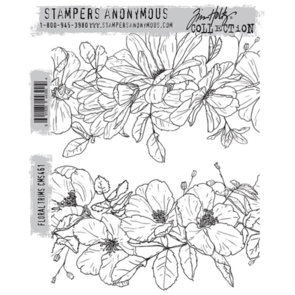 Stampers Anonymous Cling Stamp - Floral Trims