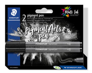 Staedtler Pigment Pen Intense Black 2 Pcs