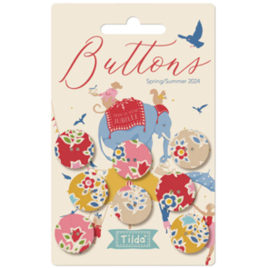 Tilda Farm Flower Buttons 18mm 8pcs.