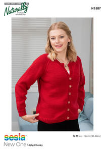 Naturally Knitting Pattern - N1587 - Oversized Cardigan